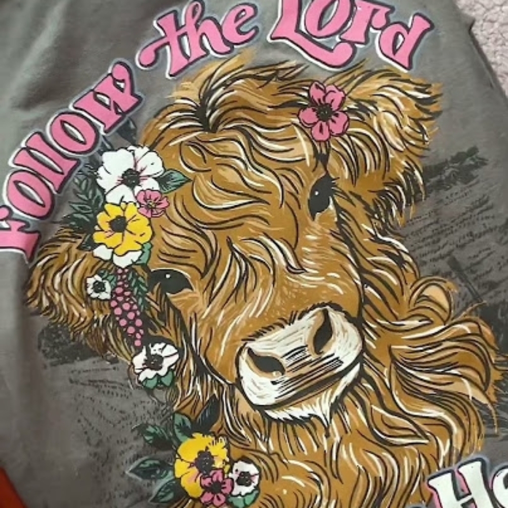 Love In Faith Follow The Lord T Shirt Sz XL NWOT